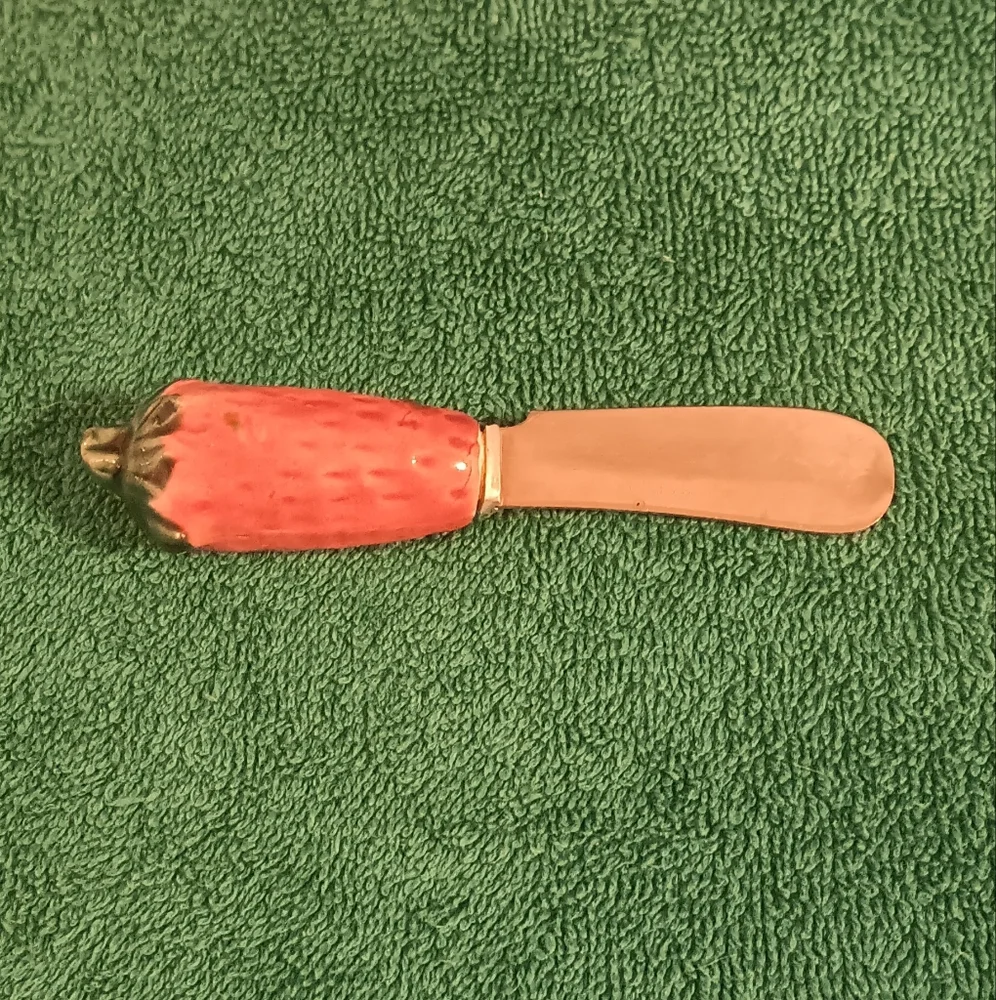 Vintage Butter Jam Cheese Charcuterie Knife Spreader Strawberry